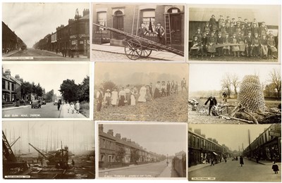 Lot 280 - Real Photograph Postcards, British Social History