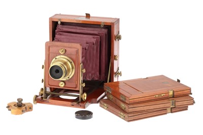 Lot 659 - A J. Lancaster & Son Instantograph 1888 Model Half Plate Field Camera