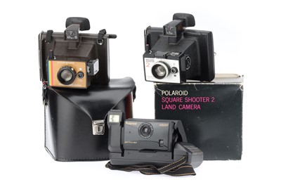 Lot 494 - Three Polaroid Type Cameras