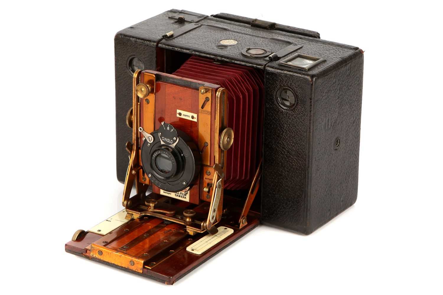 Lot 1243 - A Sanderson Hand & Stand Roll Film Camera