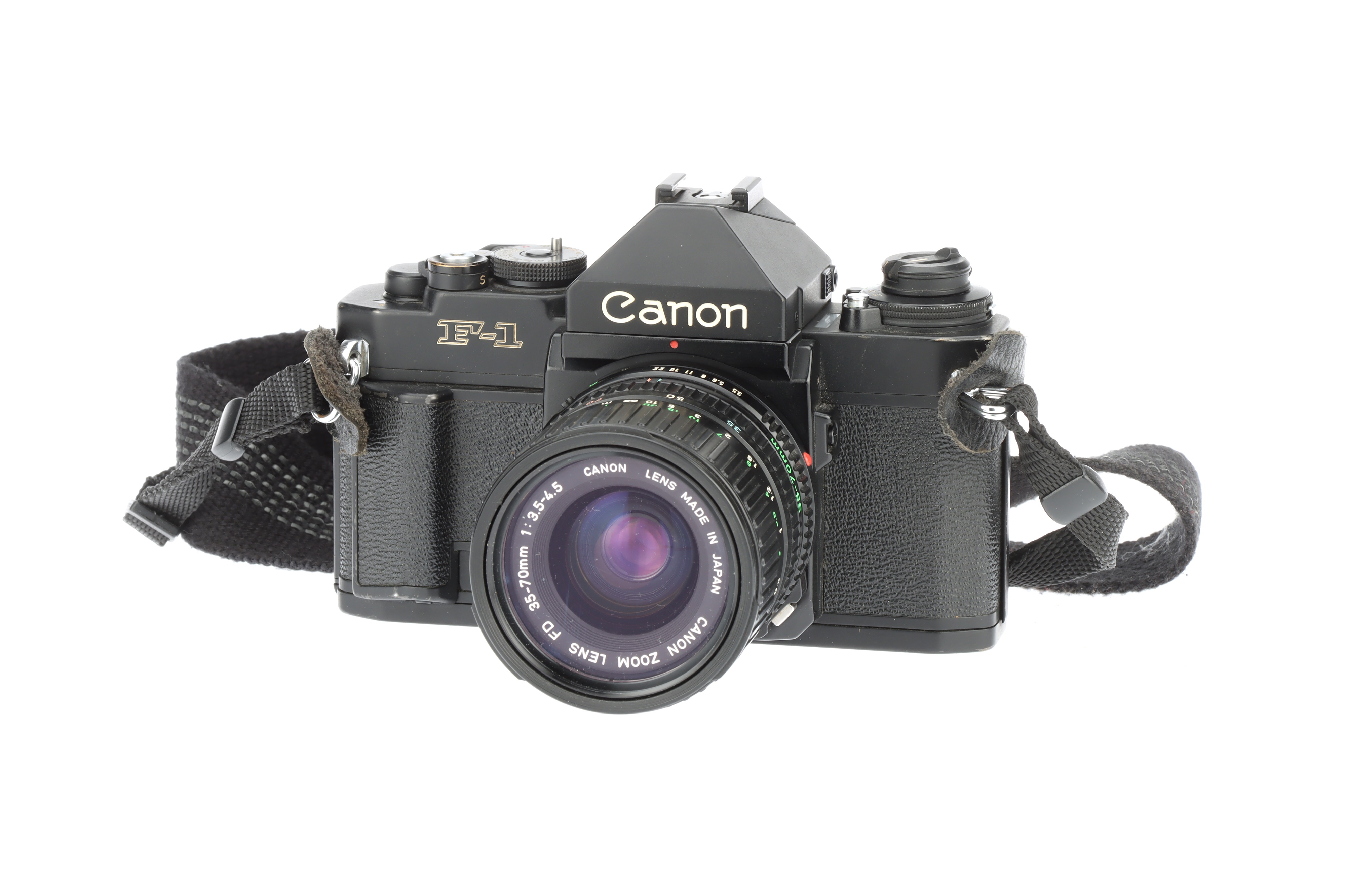 Lot 433 - A Good Canon F-1 35mm SLR Camera Outfit,