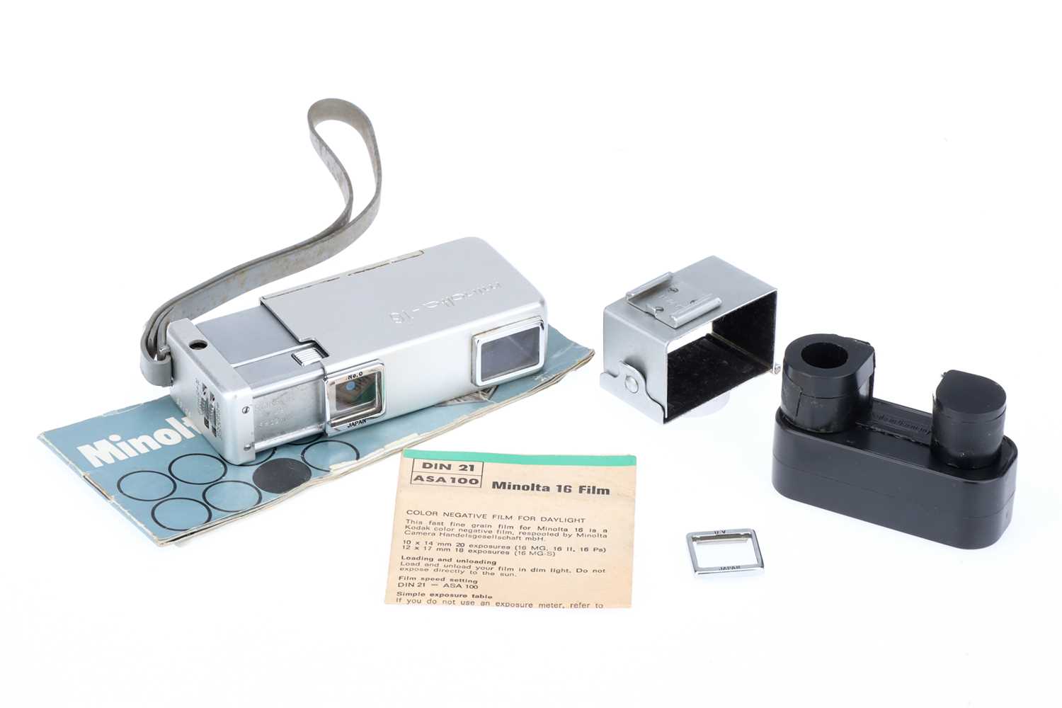 Lot 490 - A Minolta 16 Subminiature Camera Outfit