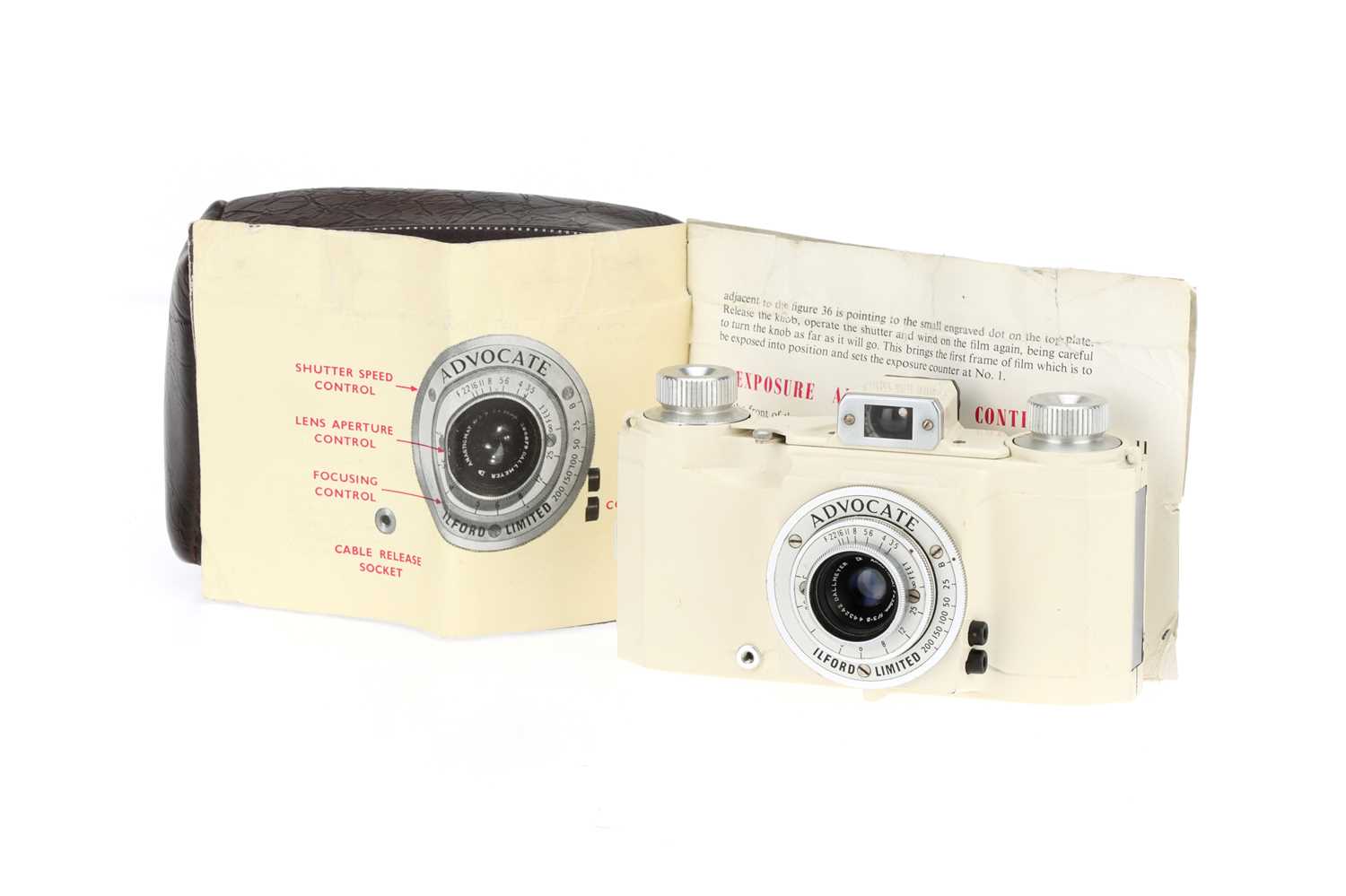 Lot 393 - An Ilford Advocate 35mm Viewfinder Camera