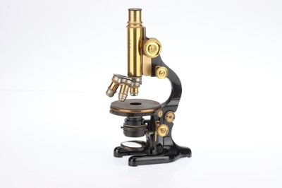 Lot 51 - A Leitz Brass Microscope