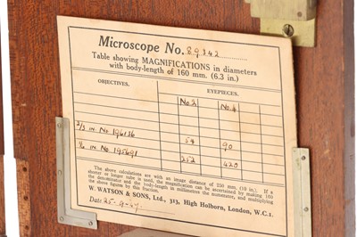 Lot 44 - Two Vintage Watson Microscopes