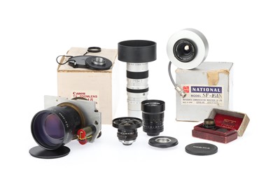 Lot 611 - A Selection of Camera TV & Cine Lenses