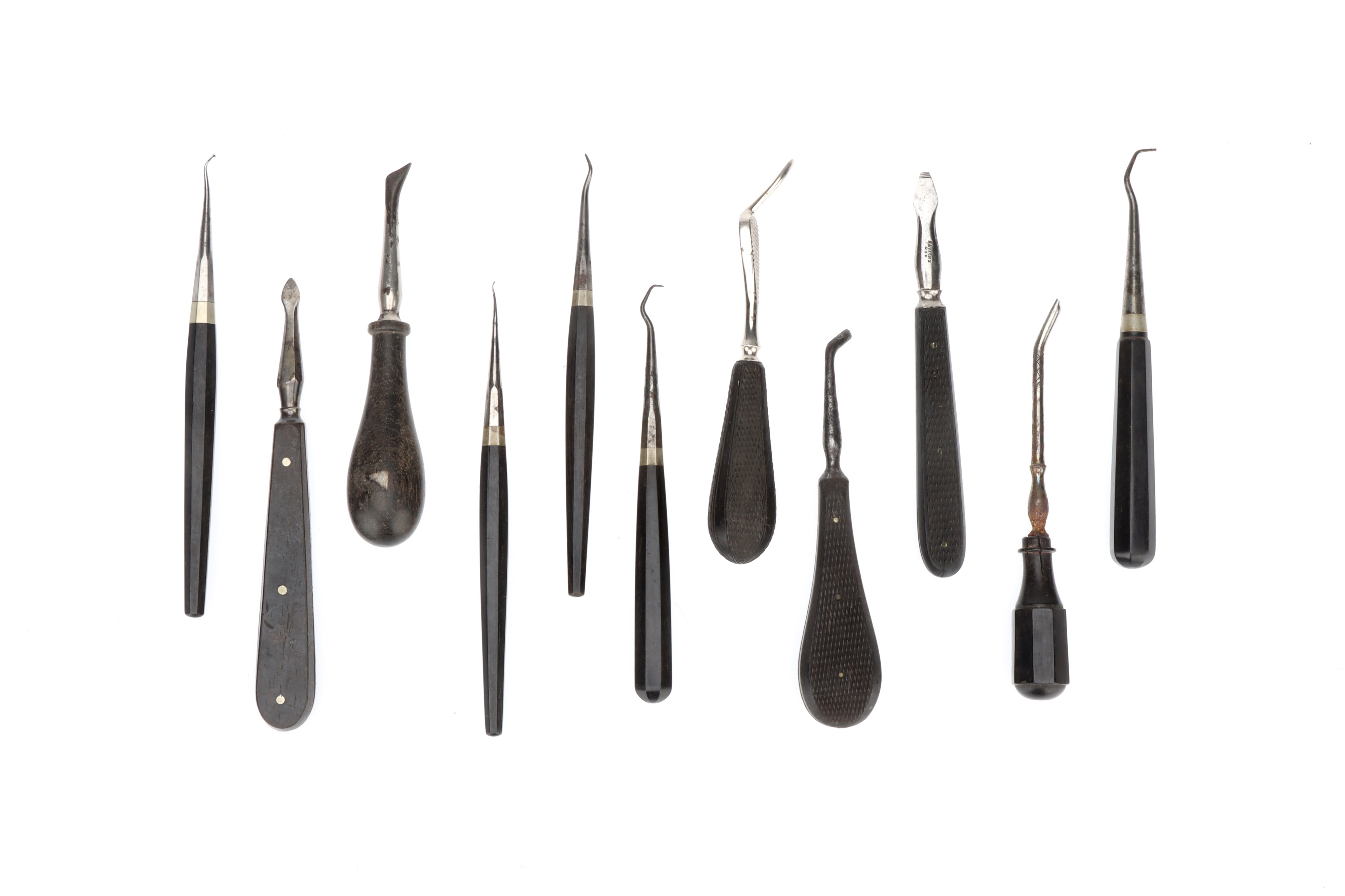 Lot 10 Antique Dental Instruments,