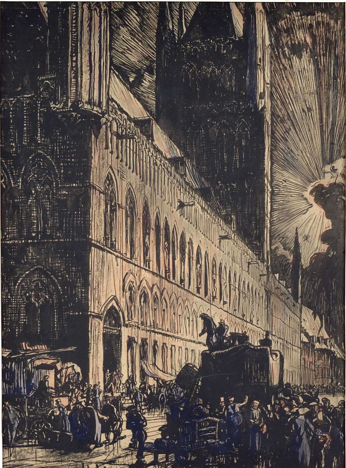 Lot 121 - FRANK BRANGWYN (1867-1956), The Cloth Hall, Ypres