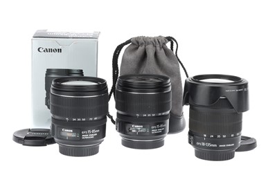 Lot 631 - Three Canon EF-S Zoom Camera Lenses