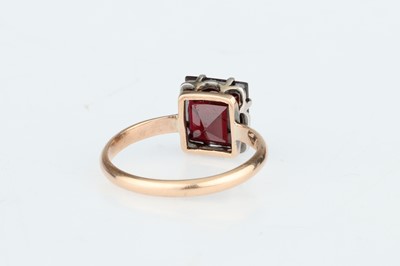 Lot 202 - A Pincess Cut Ruby Solitaire Ring