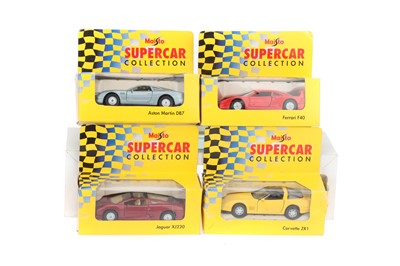 Lot 229 - Four Maisto Supercar Collection Die-Cast Models