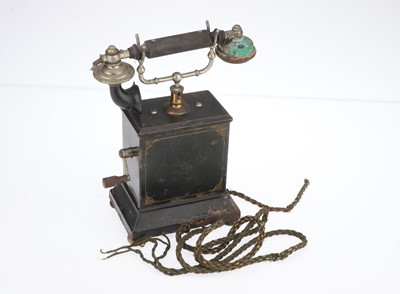 Lot 908 - L.M. Ericsson Model AC420 Magneto Crank Desk Telephone