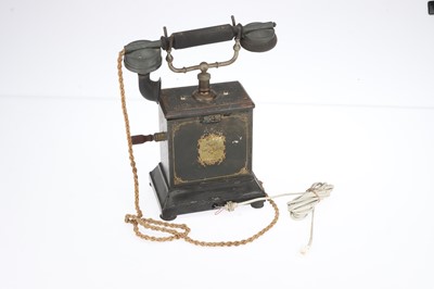 Lot 908 - L.M. Ericsson Model AC420 Magneto Crank Desk Telephone