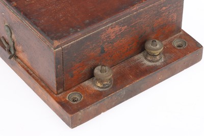 Lot 910 - A French Walnut Cased Wall Mounted Telephone Box