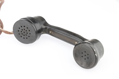 Lot 910 - A French Walnut Cased Wall Mounted Telephone Box