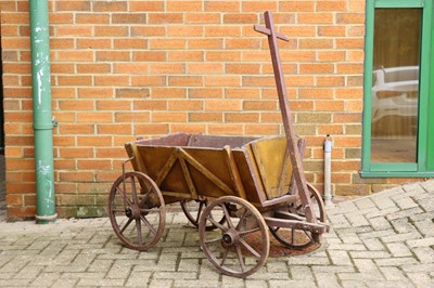 Lot 898 - A 19th Century Wooden Hand-Cart