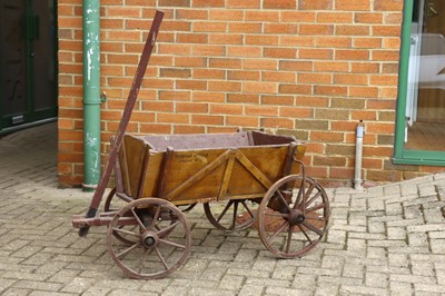 Lot 898 - A 19th Century Wooden Hand-Cart