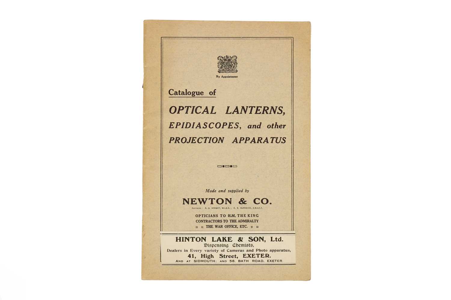Lot 355 Newton & Co, Catalogue of Magic Lanterns