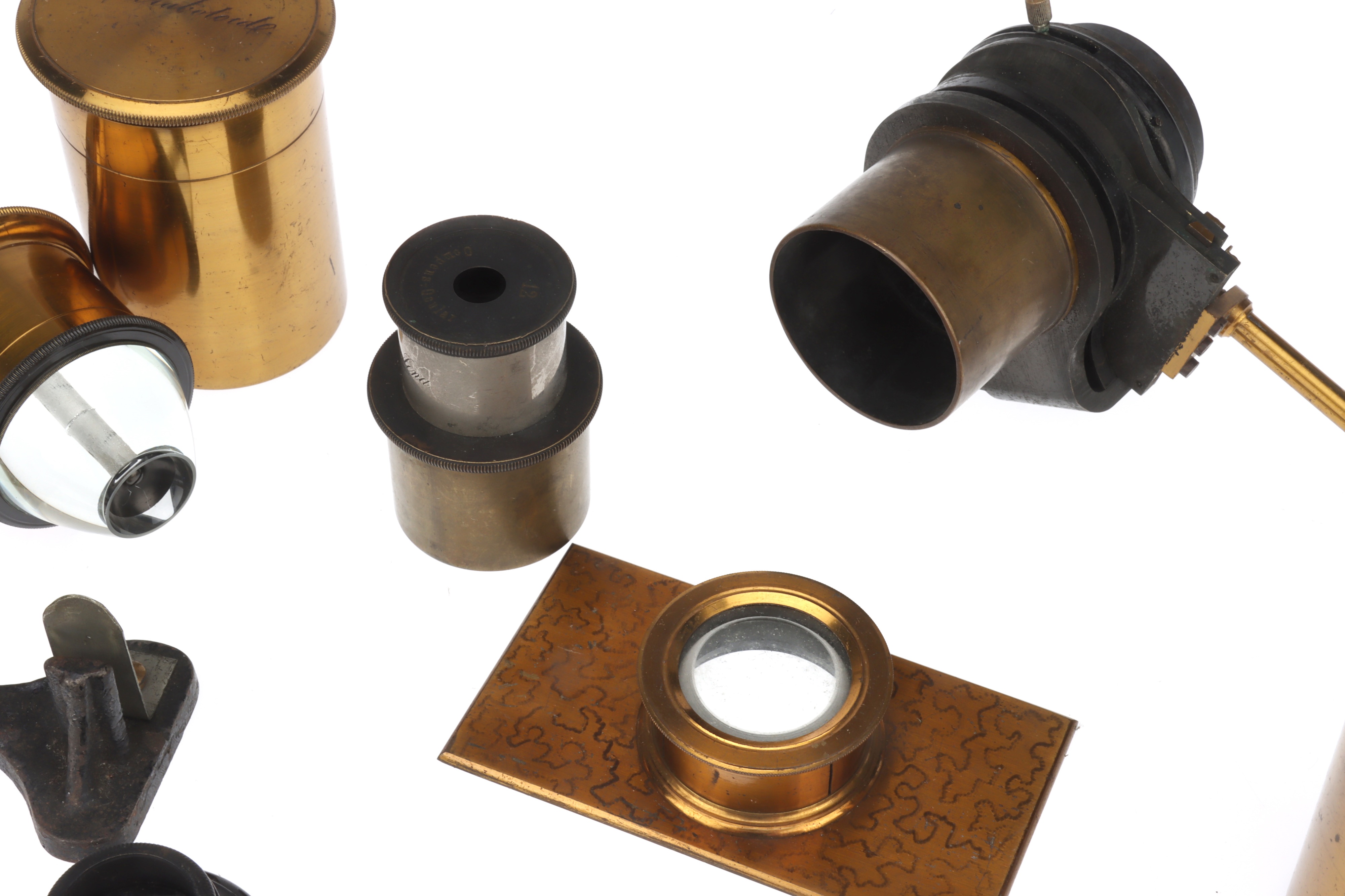 Lot 714 - A Good Collection of Microscope Accessories,