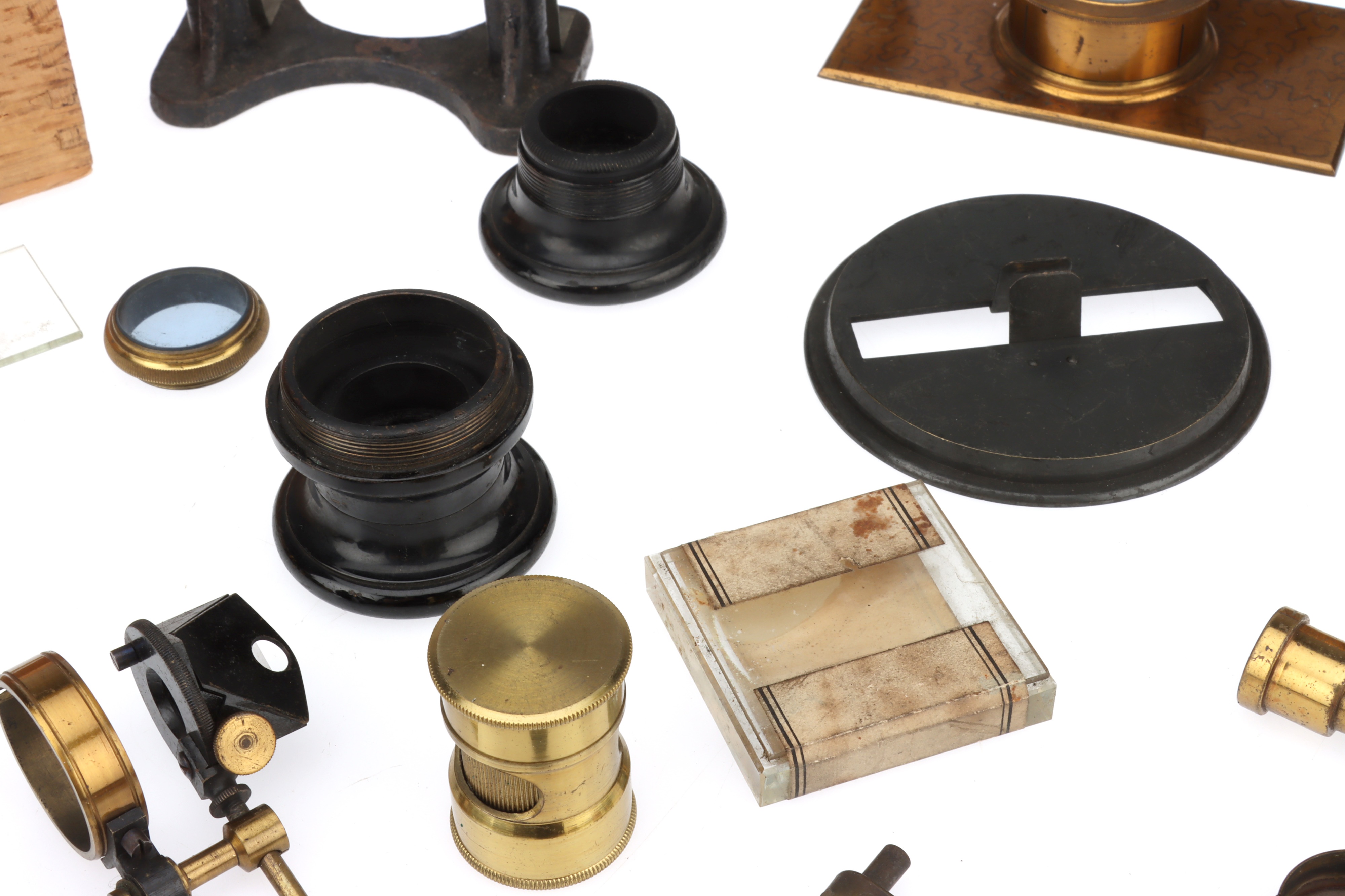 Lot 714 - A Good Collection of Microscope Accessories,