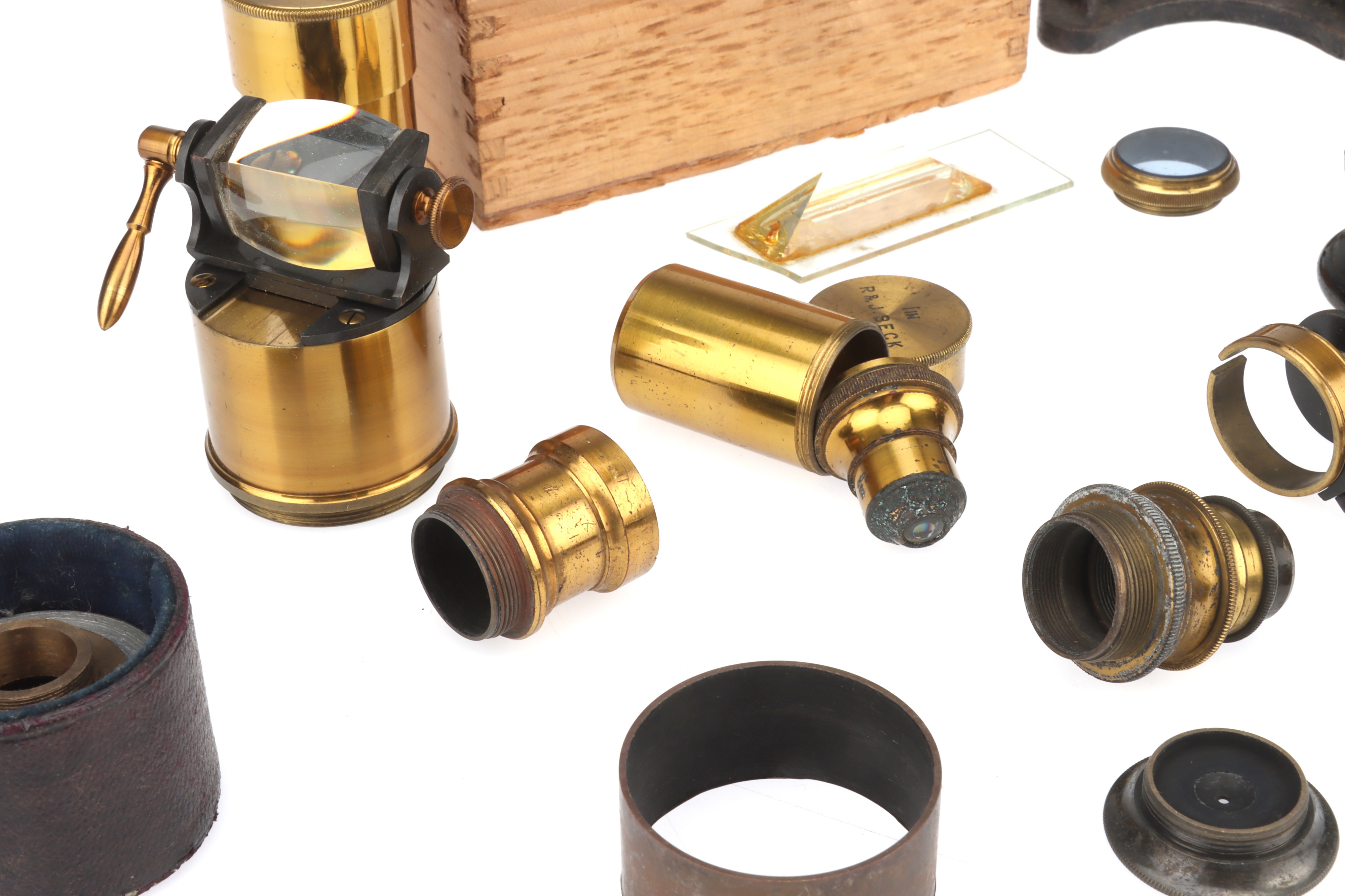 Lot 714 - A Good Collection of Microscope Accessories,