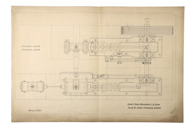 Lot 314 - Large Hand Drawn Plans Of a Winding Engine