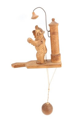 Lot 411 - A Wooden Toy Showering Bear