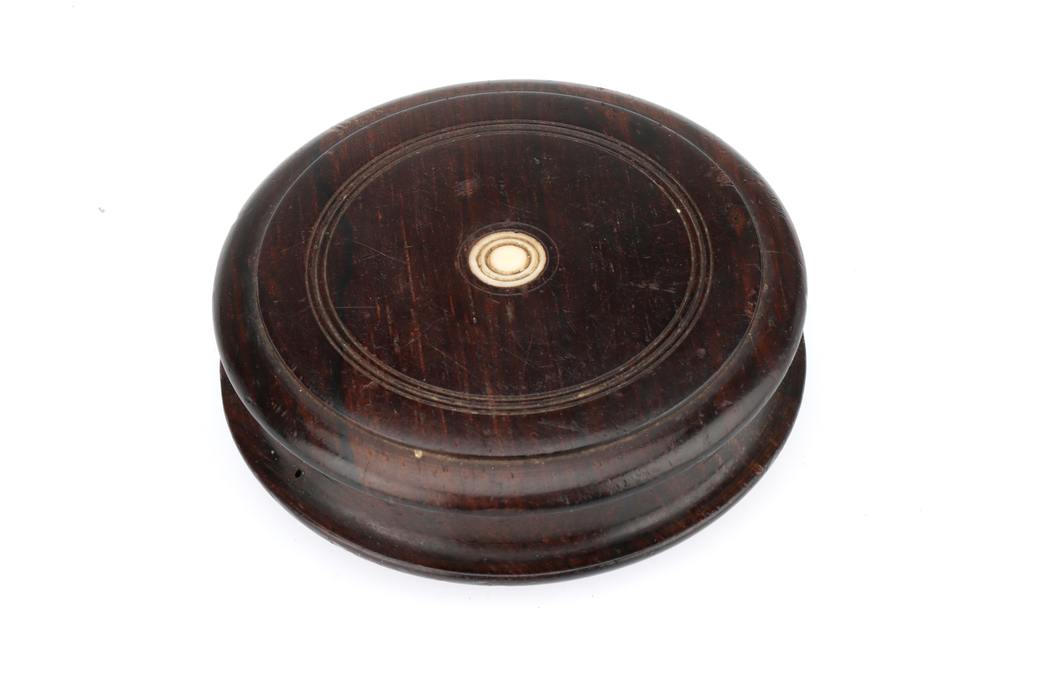 Lot 924 - A Turned Wooden Snuff Box,