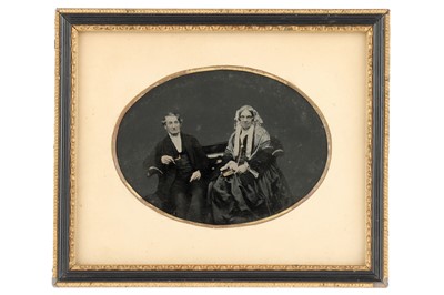 Lot 385 - A Framed Ambrotype of a Victorian Couple