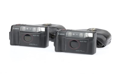 Lot 288 - Two Canon Sure Shot Multi Tele 35mm Compact Cameras