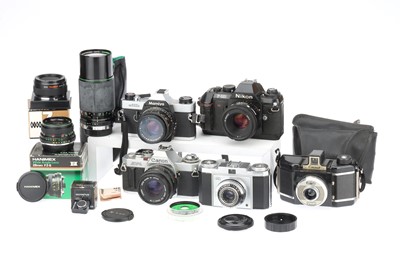 Lot 236 - A Selection of 35mm Film Cameras