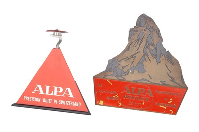 Lot 167 - Two Pignons Alpa Shop Counter Advertising Stands