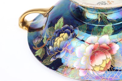 Lot 831 - A Maling Pink Lustre Baluster Vase and Cover