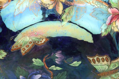 Lot 831 - A Maling Pink Lustre Baluster Vase and Cover