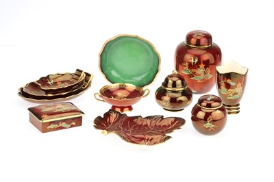 Lot 825 - A Collection of Carlton Ware Rouge Royale Decorative Pottery