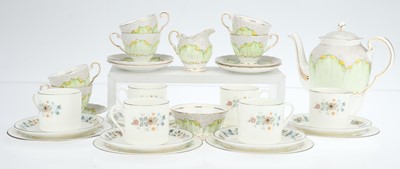 Lot 833 - A Tuscan Flower Head Coffee Set