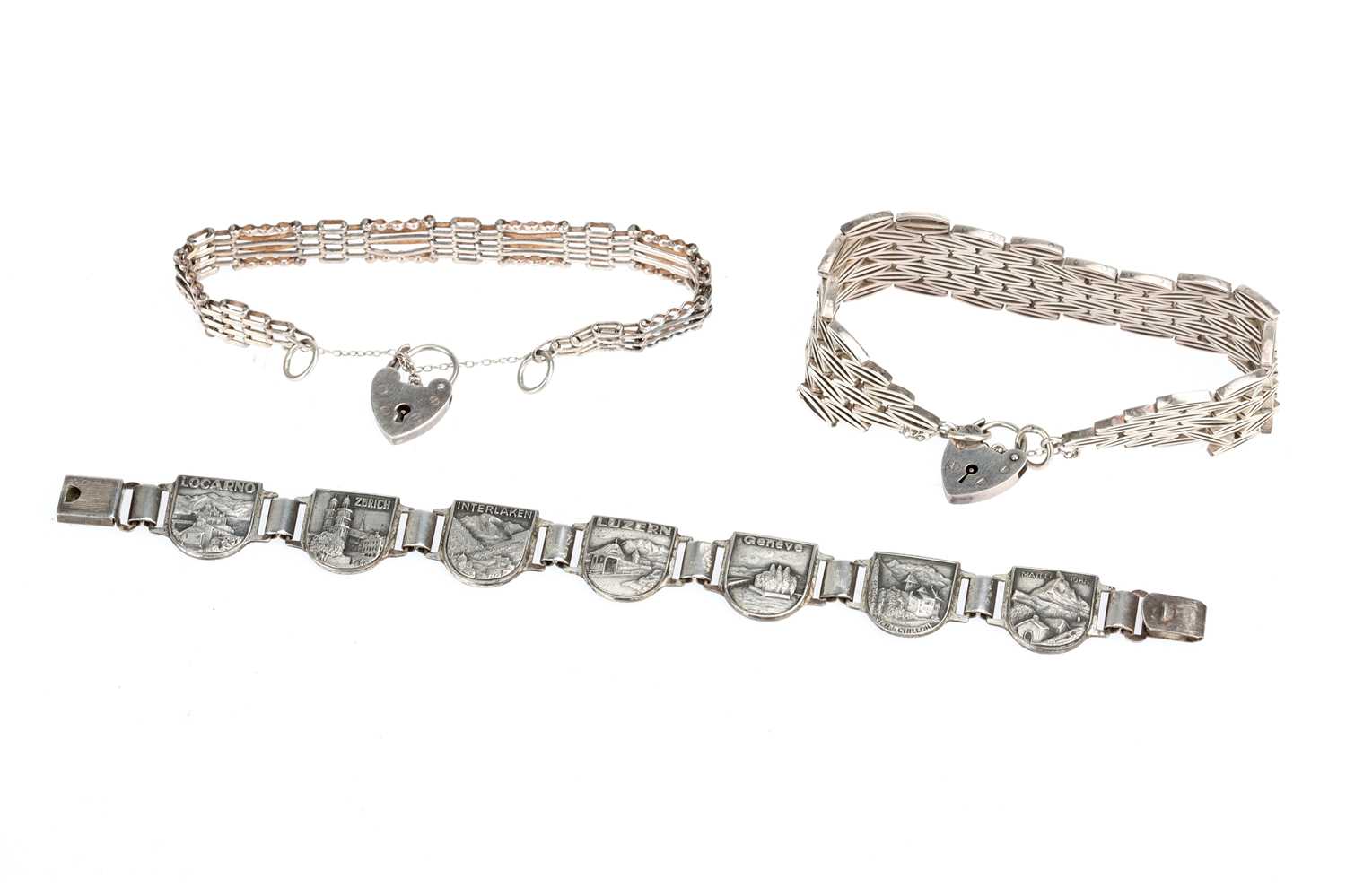 Lot 14 - A Silver Multi-link Bracelet