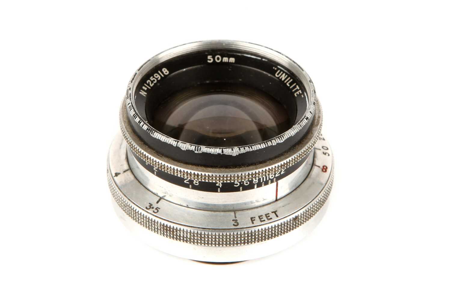 Lot 1308 - A Wray Unilite f/2 50mm Lens