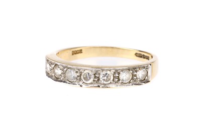 Lot 357 - 15 ct Cubic Zirconia Half Eternity Ring