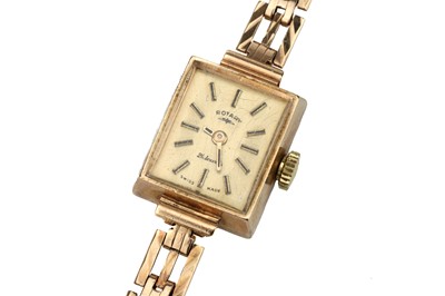 Lot 64 - A 9 ct Gold Lady's Rotary 21 Jewels Wristwatch