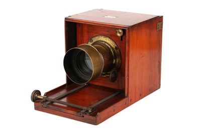 Lot 1313 - A J. H. Dallmeyer Sliding Box 6x6" Wet Plate Mahogany Camera