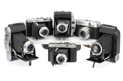 Lot 465 - Five Voigtlander and Ensign Folding Cameras