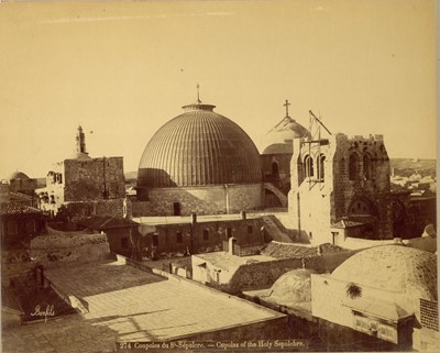 Lot 677 - FELIX BONFILS (1831-1885), The Church of the Holy Sepulchre, Jerusalem