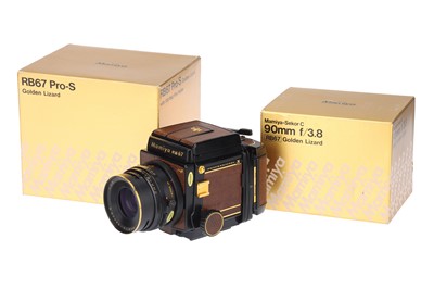 Lot 223 - A Mamiya RB67 Pro S 'Golden Lizard' Medium Format Camera