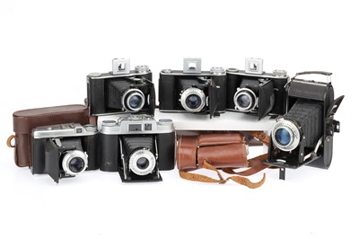 Lot 469 - Six Voigtlander and Agfa Folding Roll Film Cameras