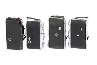 Lot 467 - Four 6 x 9cm Folding Roll Film Cameras