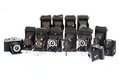 Lot 458 - A Large Selection of Kodak and Other Folding Cameras