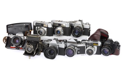 Lot 460 - A Selection of 35mm SLR and Viewfinder Cameras