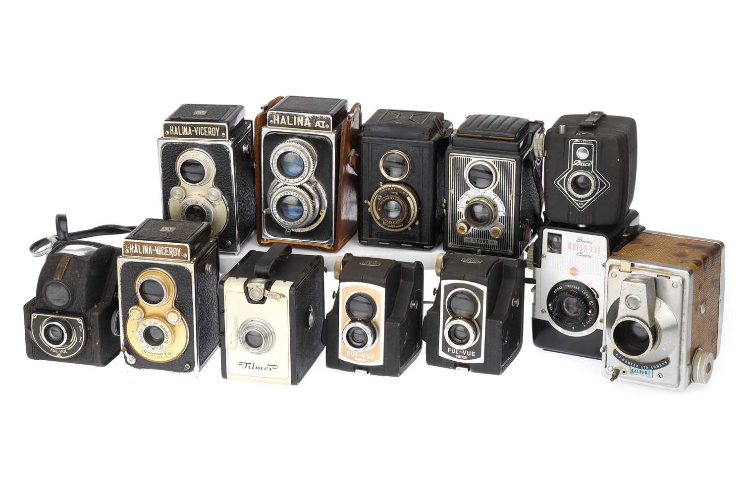 Antique Box Camera sold Lot Bundle - 4 Cameras