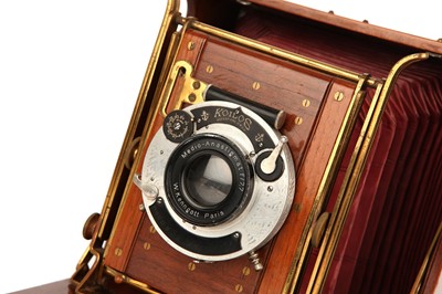 Lot 1330 - A J. Lizars 'Challenge' Half Plate Tropical Hand & Stand Camera
